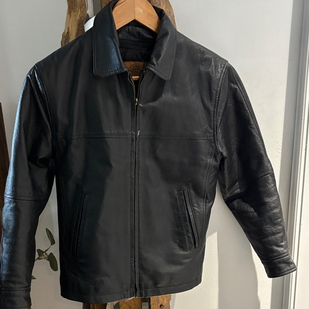 Stylish Black Kids Leather Jacket